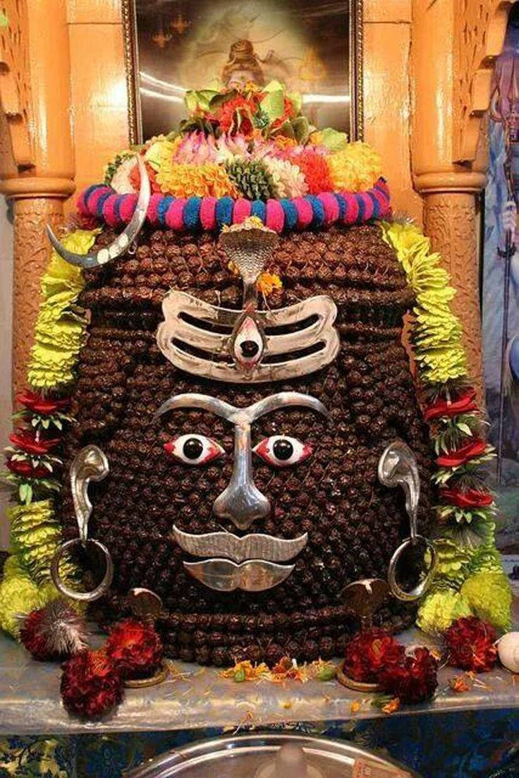 Ujjain Mahakal Brown Face Background