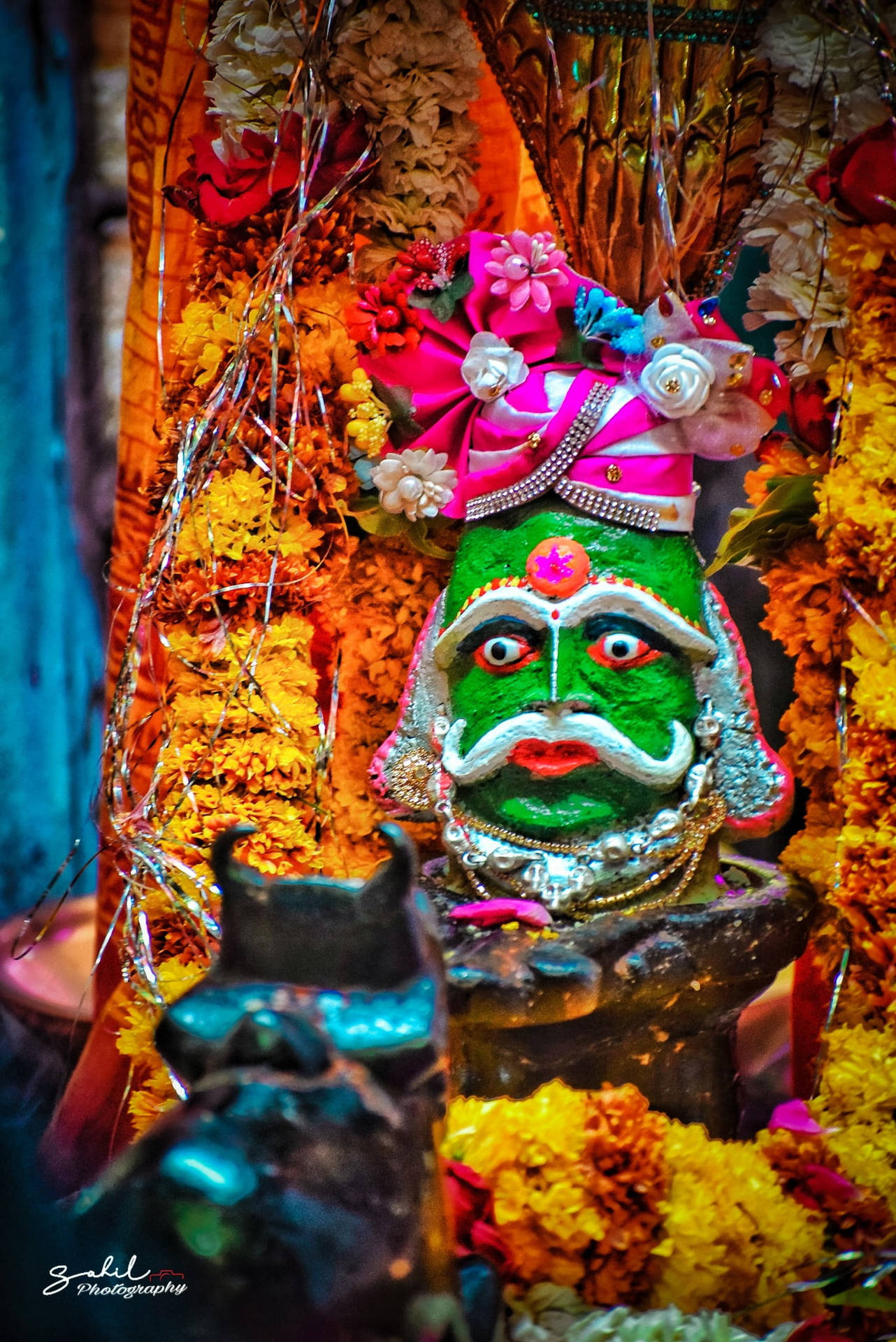 Ujjain Mahakal Scary Face Background