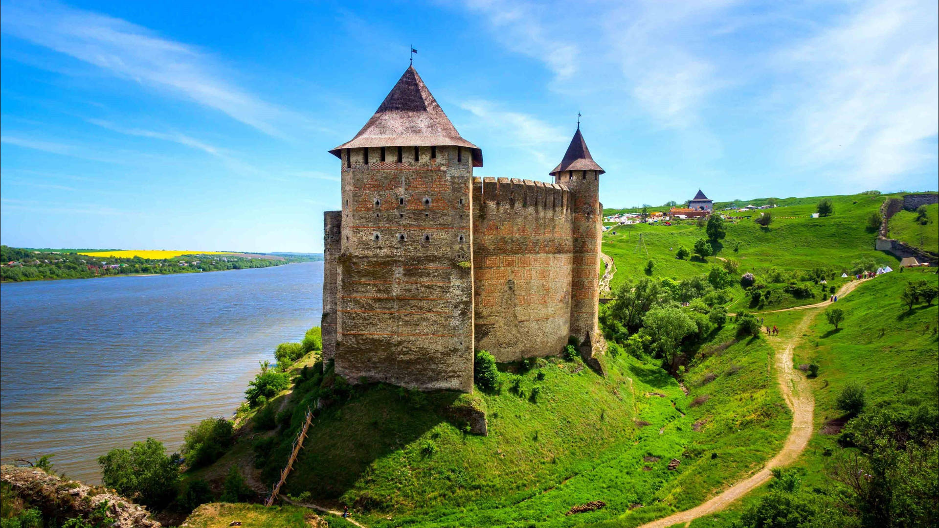 Ukraine Khotyn Fortress Background