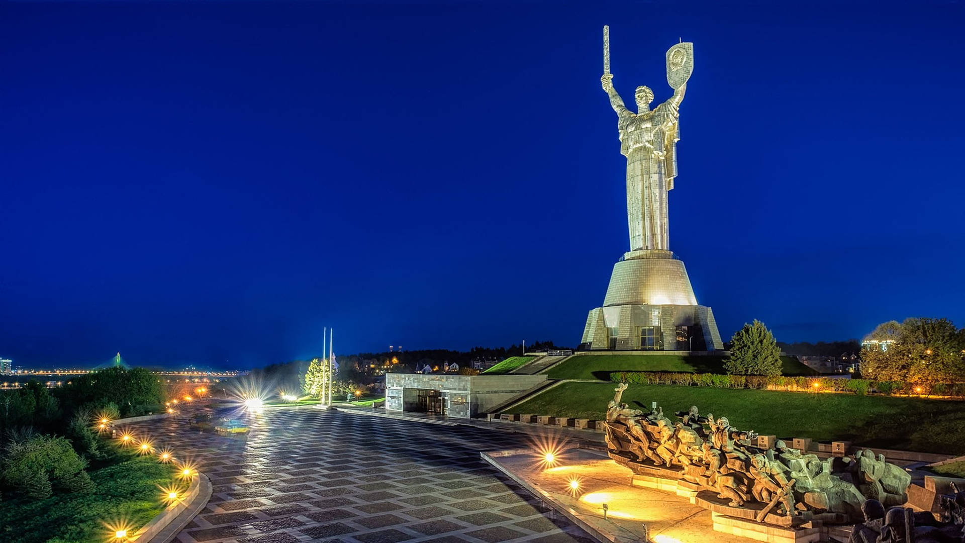 Ukraine Motherland Monument Background