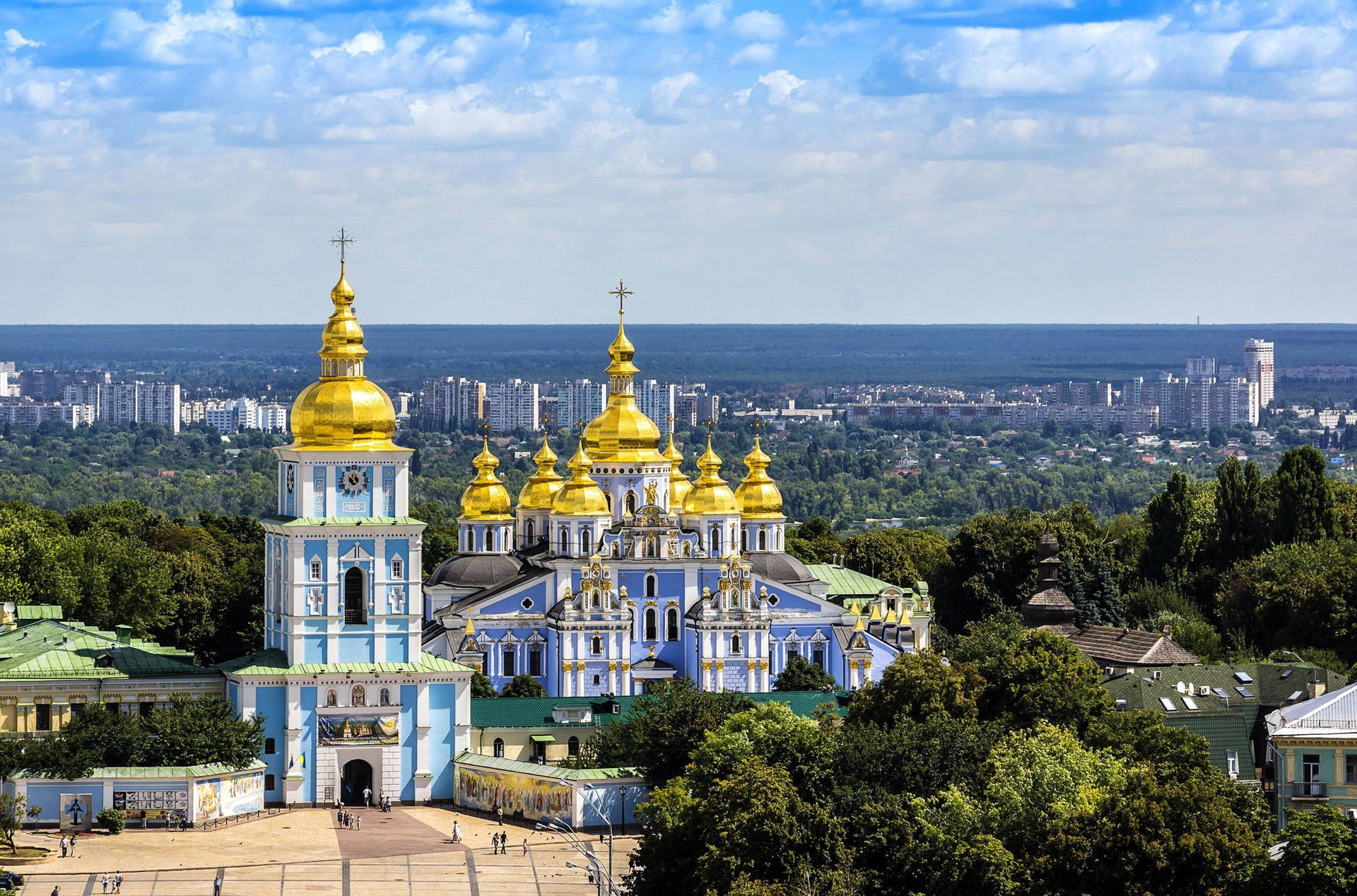 Ukraine St. Michael's Monastery Background