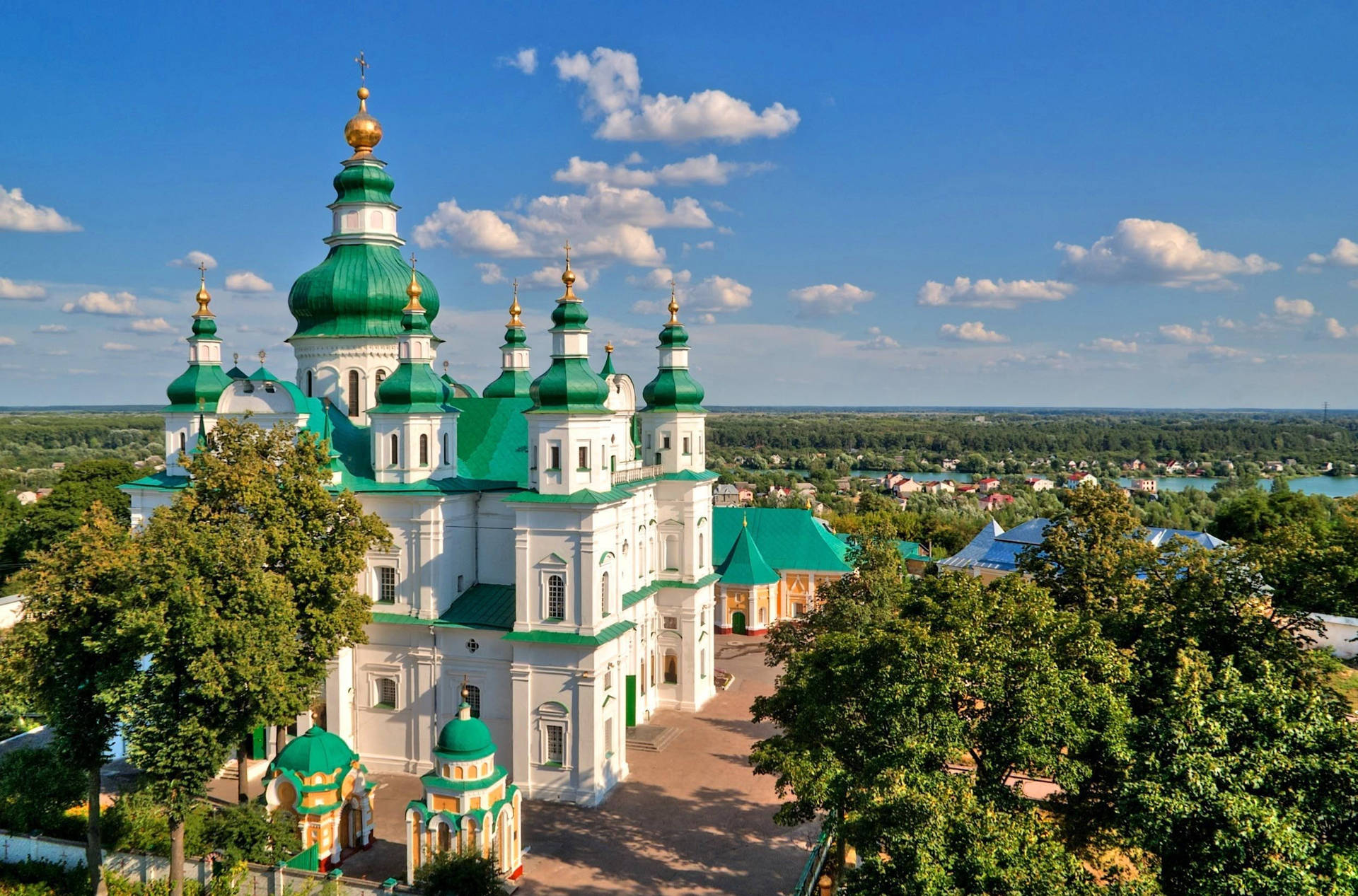 Ukraine Trinity Monastery Background