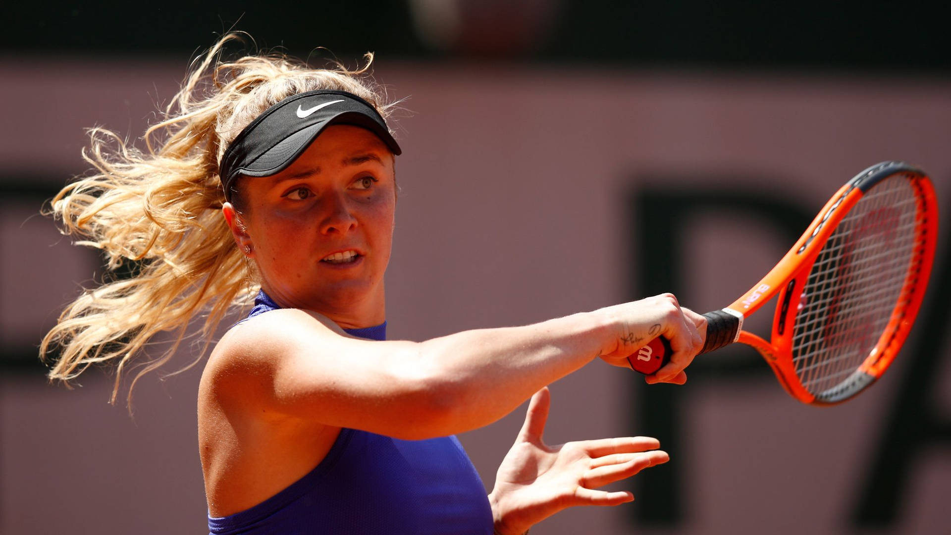 Ukrainian Tennis Star Elina Svitolina In Action