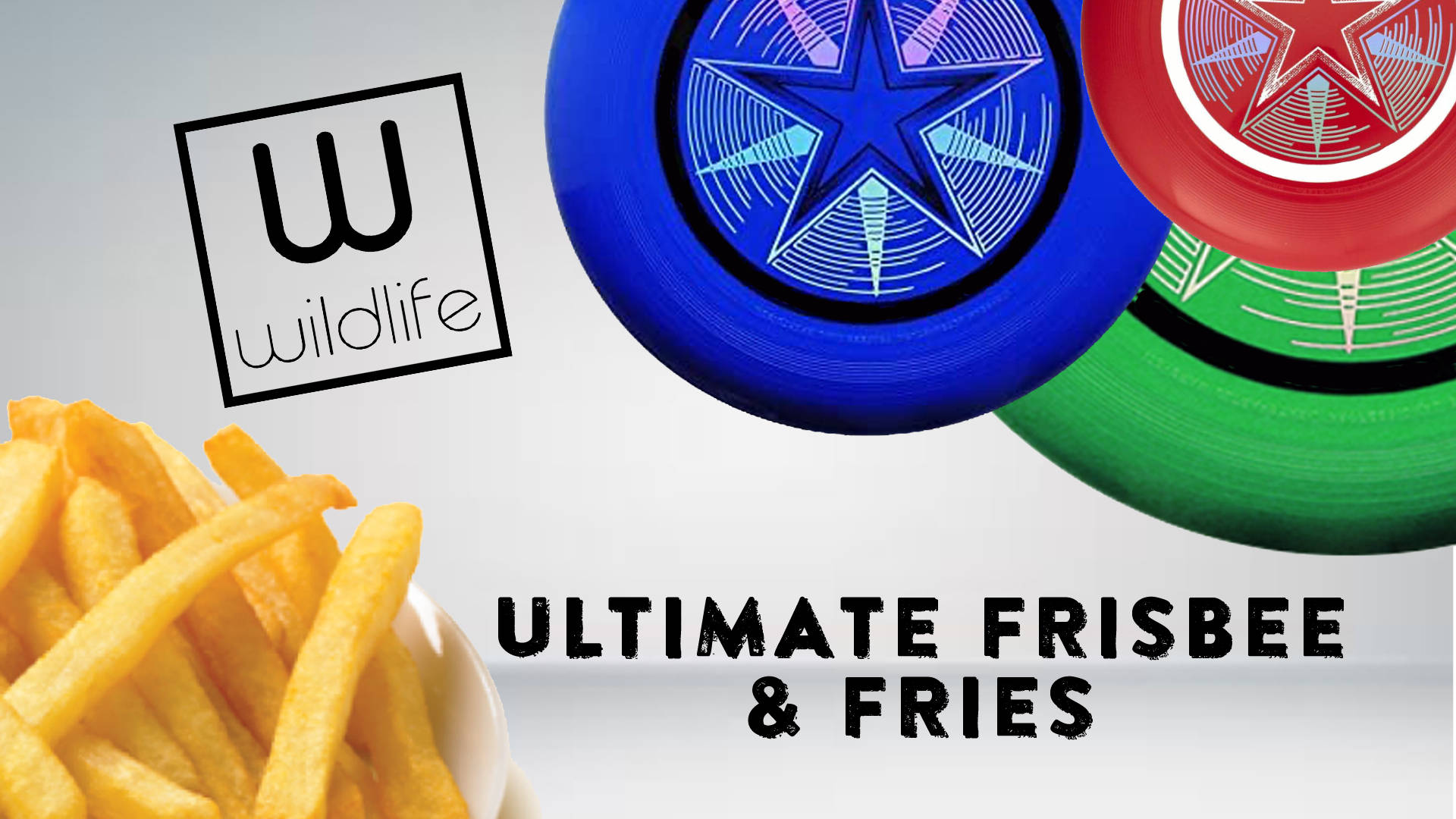 Ultimate Frisbee And Fries Background