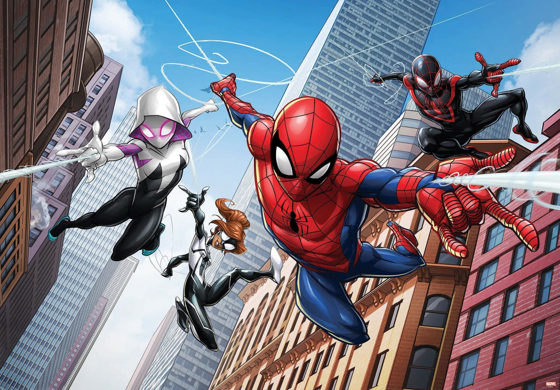 Ultimate Spider-man In Action Background