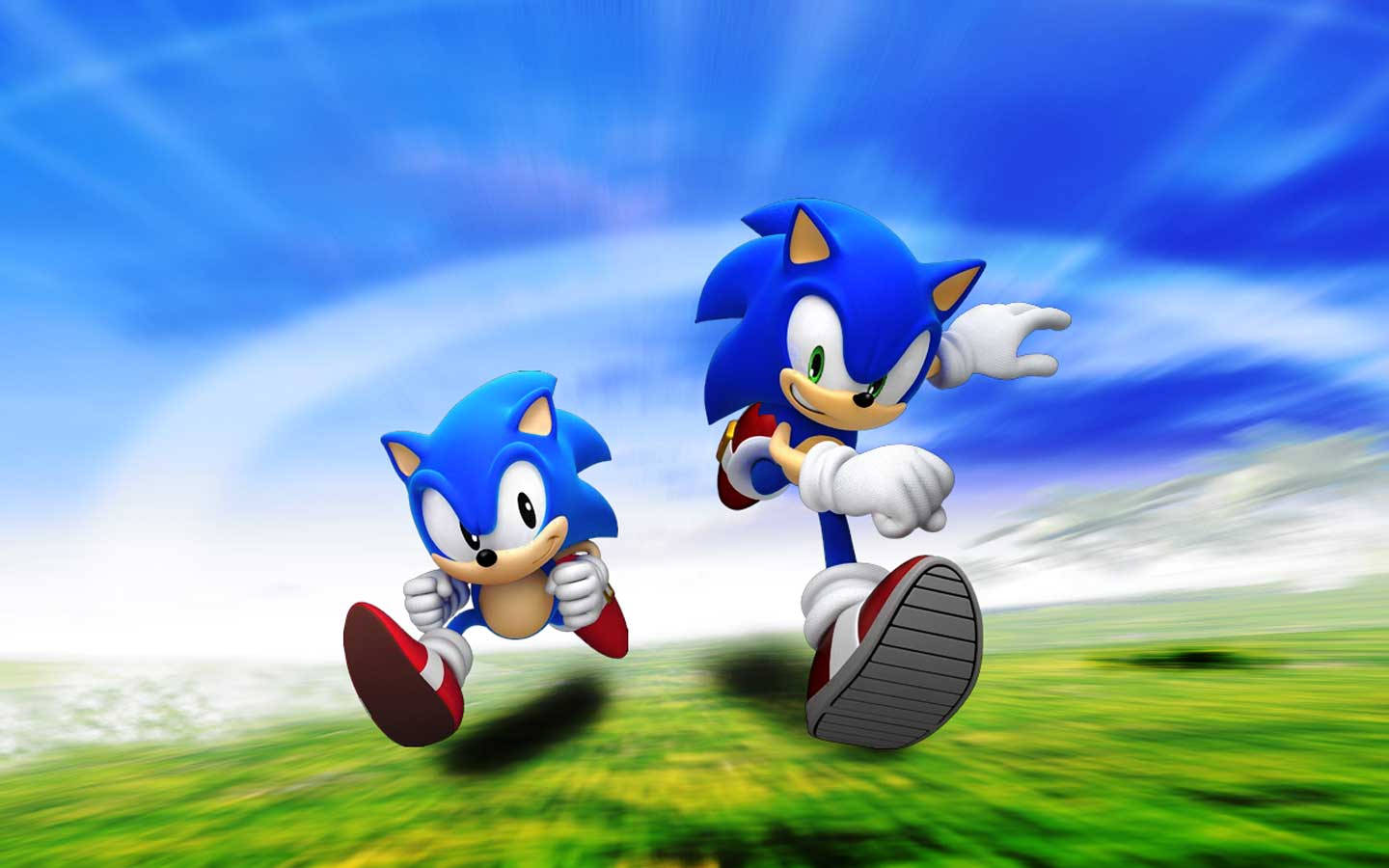 Ultra-fast Sonic In Sonic Generations Background