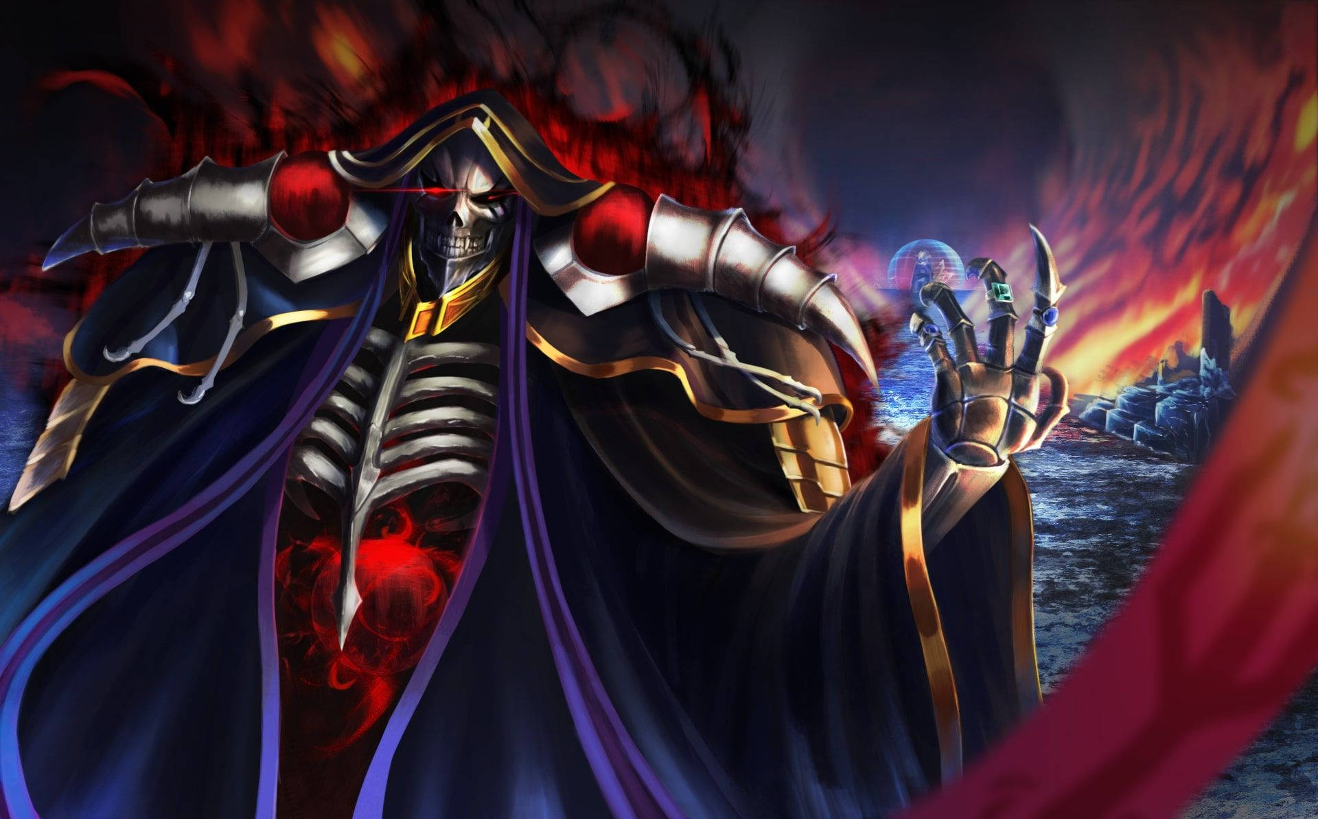 Ultra Hd Ainz Ooal Gown Overlord Artwork Background