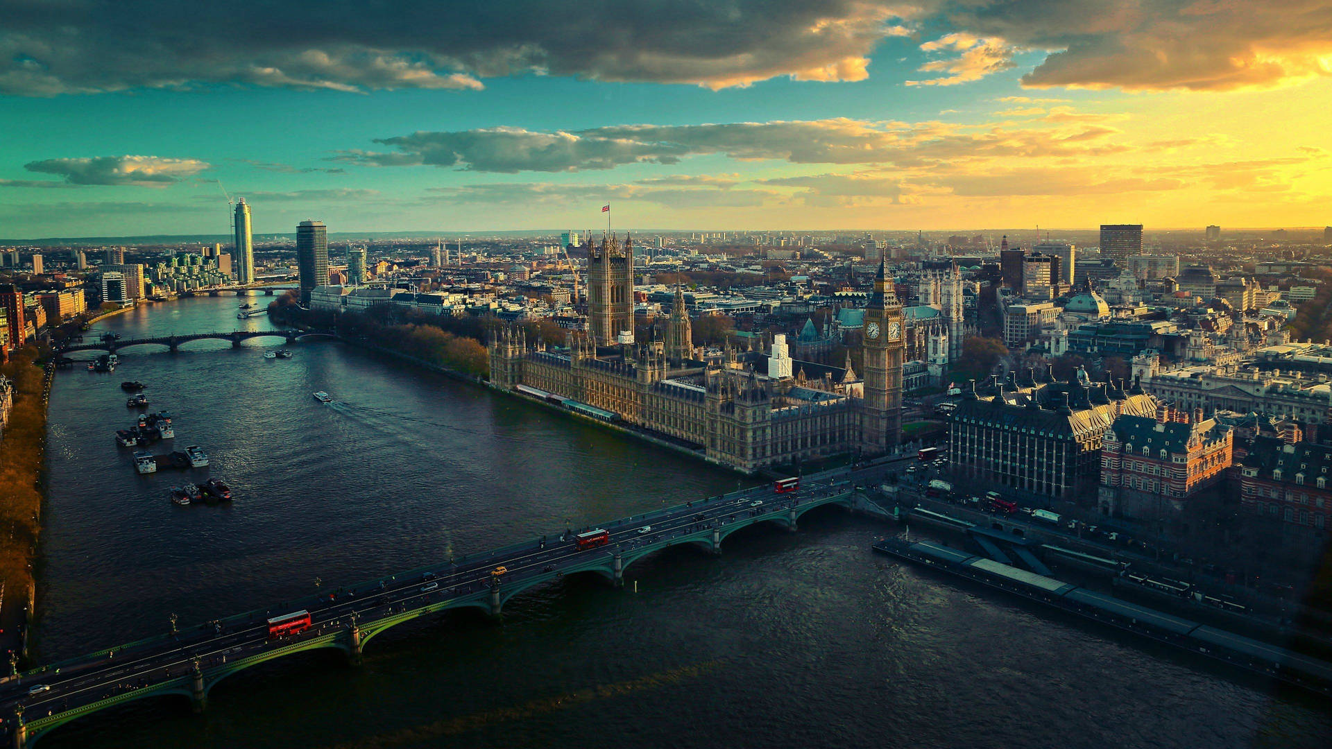 Ultra Hd London And River Thames Laptop Background
