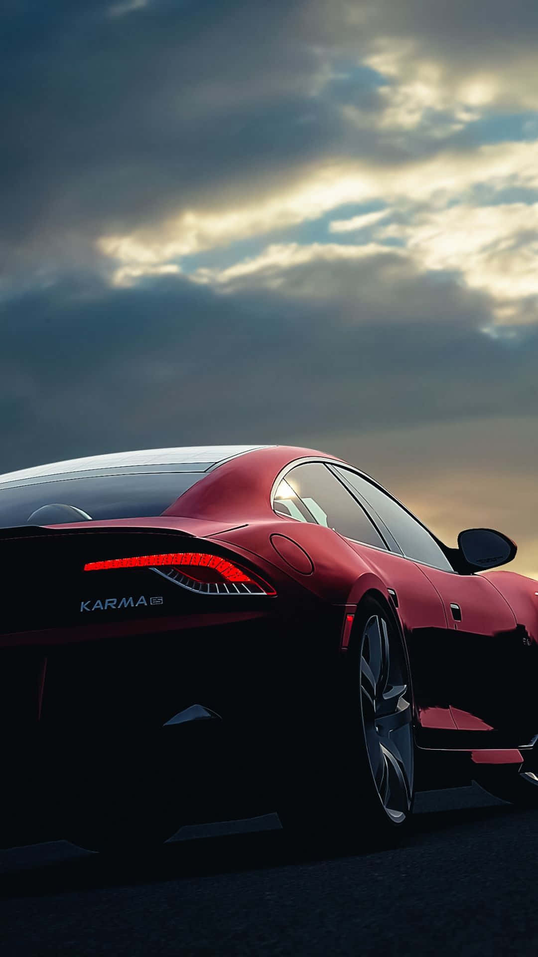 Ultra High Definition View Of A Red Sports Car Background