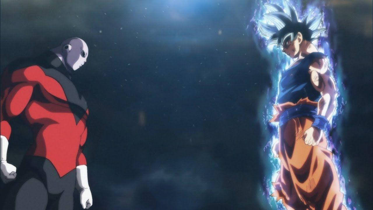 Ultra Instinct Goku Facing Jiren