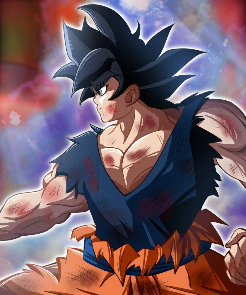 Ultra Instinct Goku Fighting Stance Background