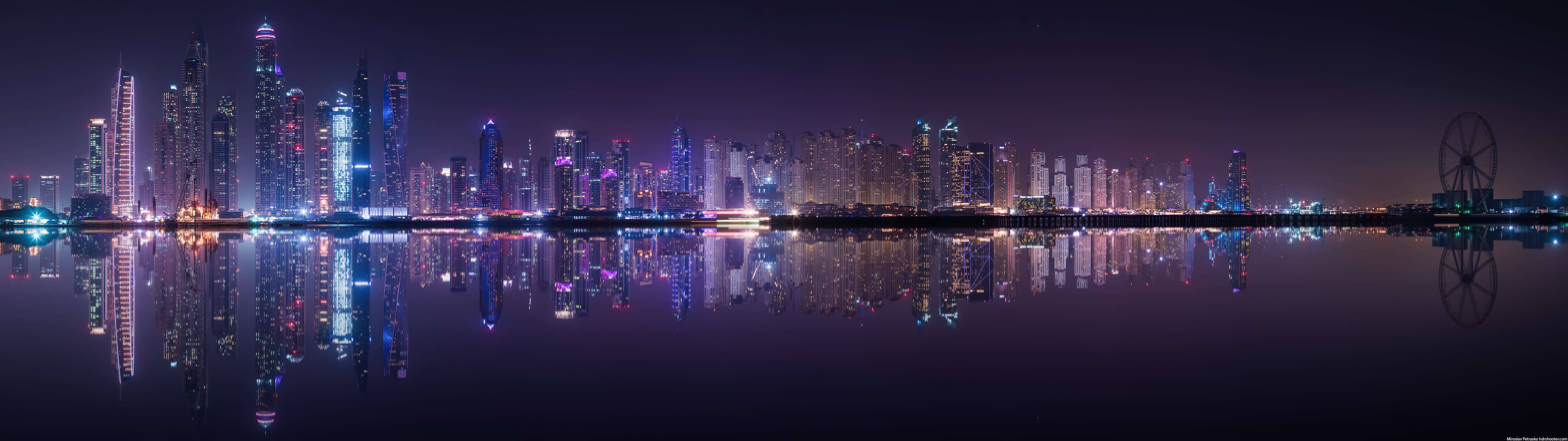Ultra Wide 4k Aesthetic City Lights Background