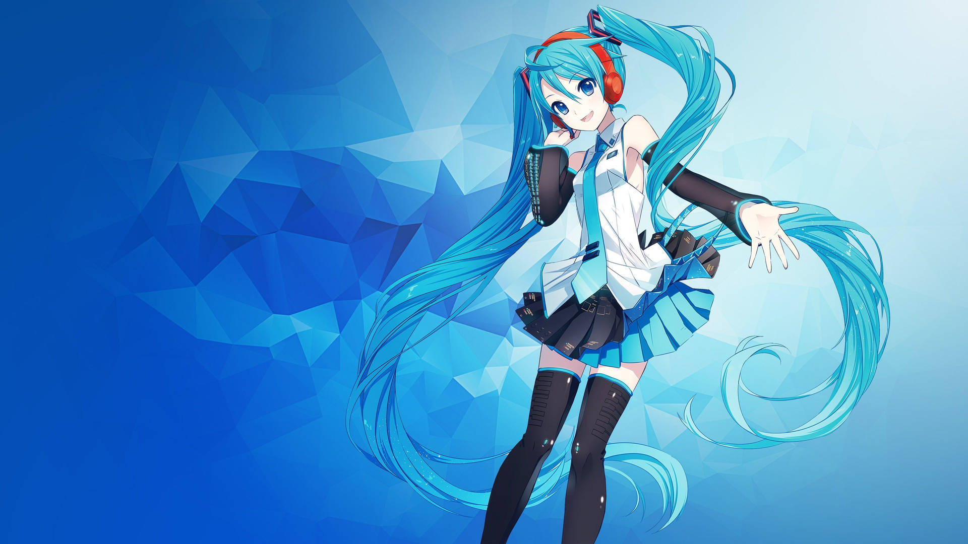 Ultra Wide 4k Blue Anime Girl Background