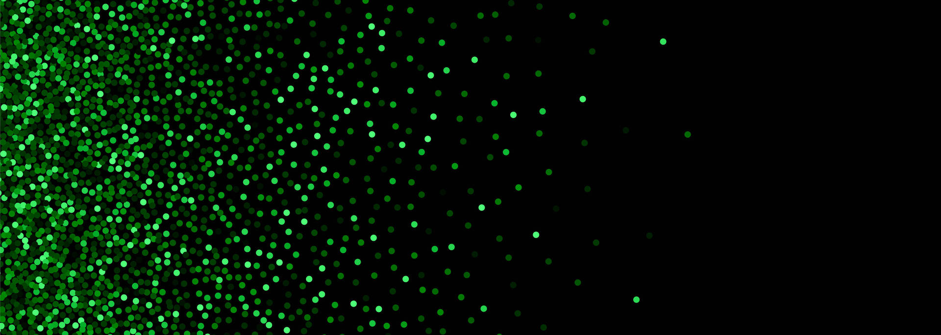 Ultra Wide Green Glitter Background