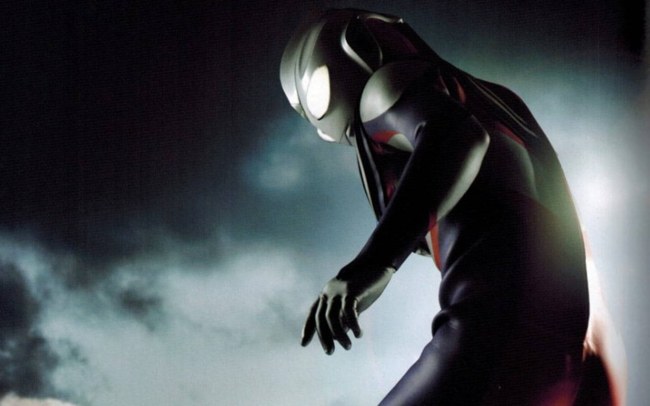 Ultraman In Dark Background