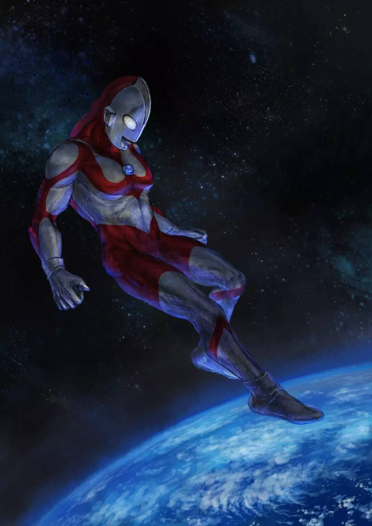 Ultraman In Space Background