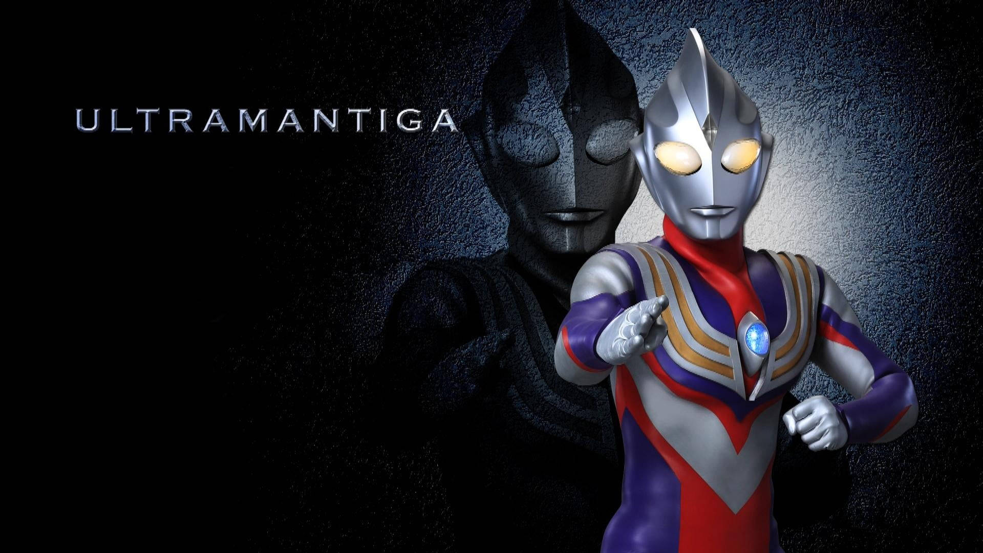 Ultraman Tiga Purple And Red Background