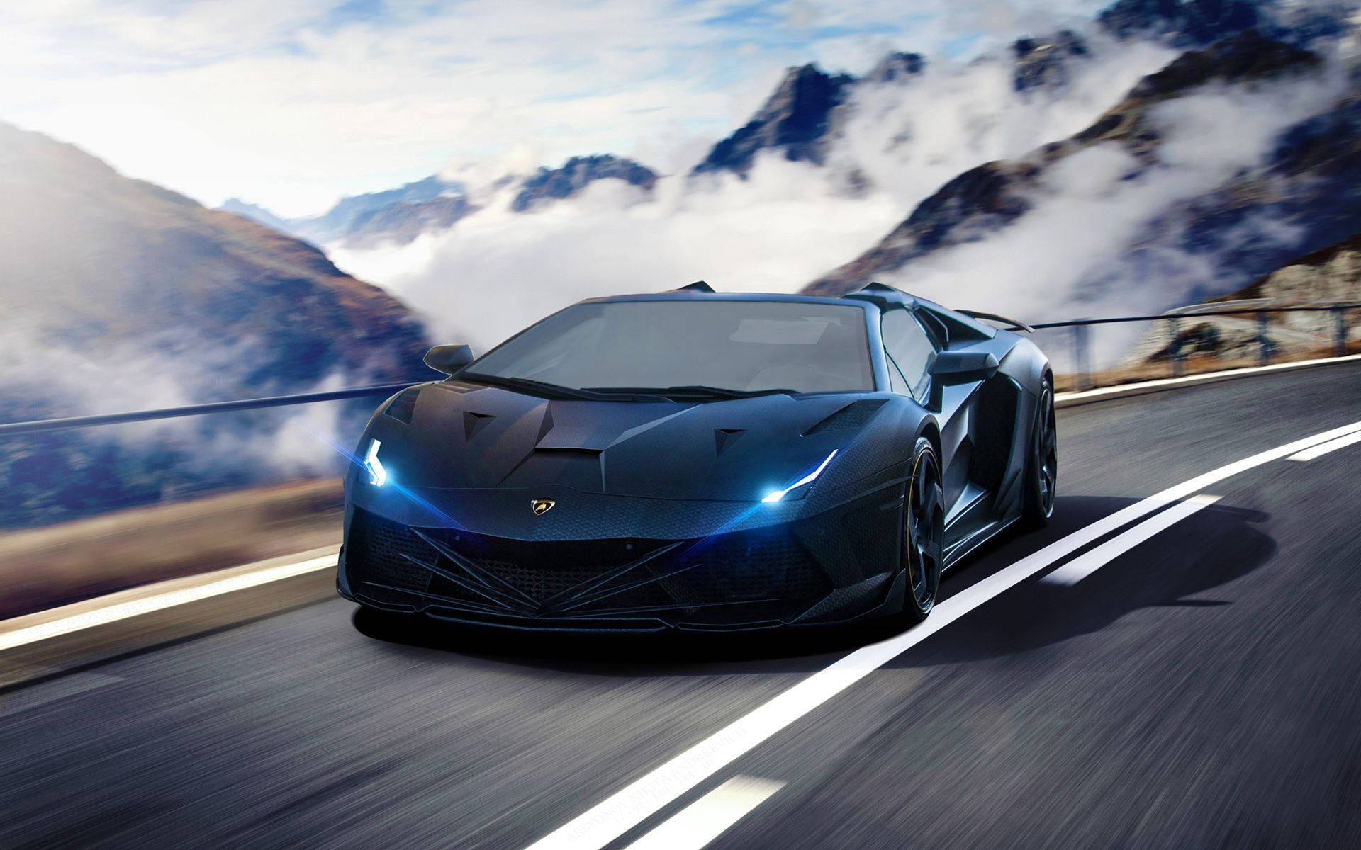 Ultramodern Lamborghini Aventador - The Pinnacle Of Super Cars Background