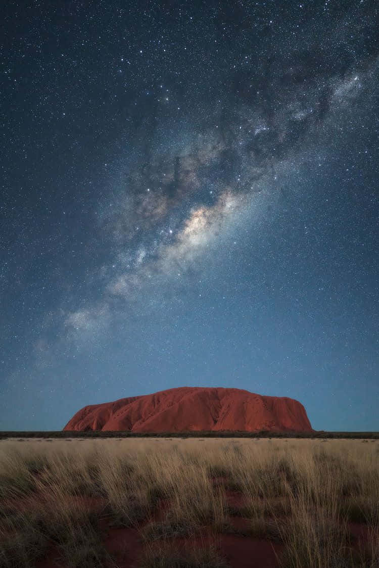 Uluru Night Sky Background