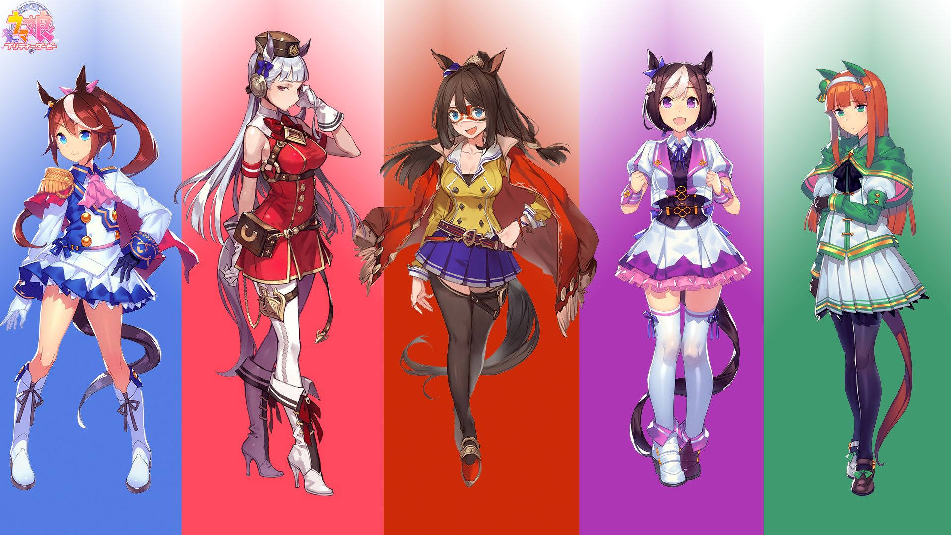 Uma Musume Pretty Derby Anime Collage Background