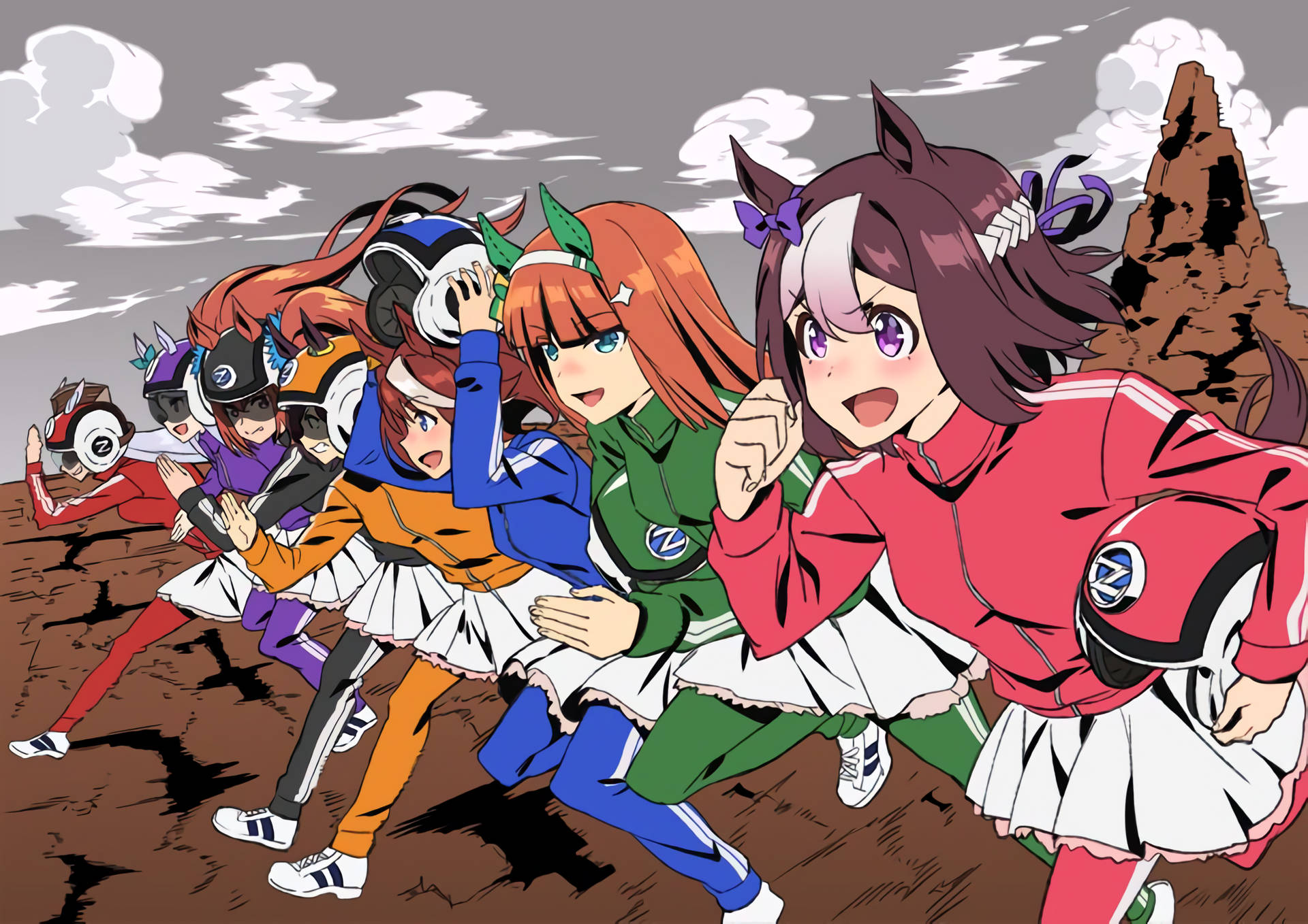 Uma Musume Pretty Derby Anime Race Background
