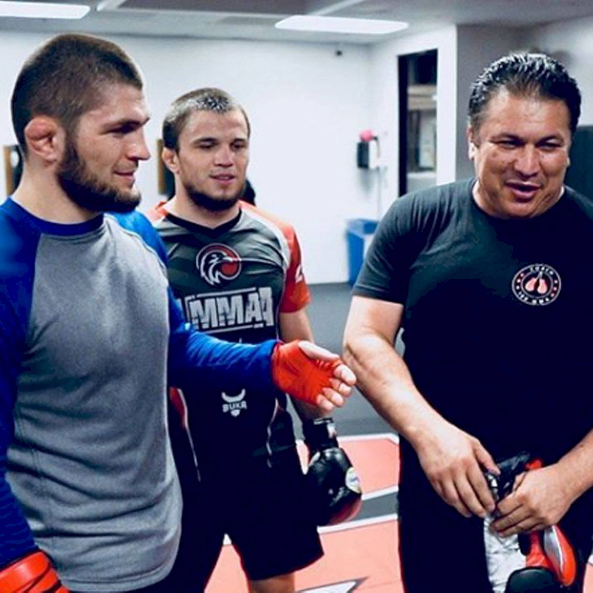 Umar Nurmagomedov During Training Background