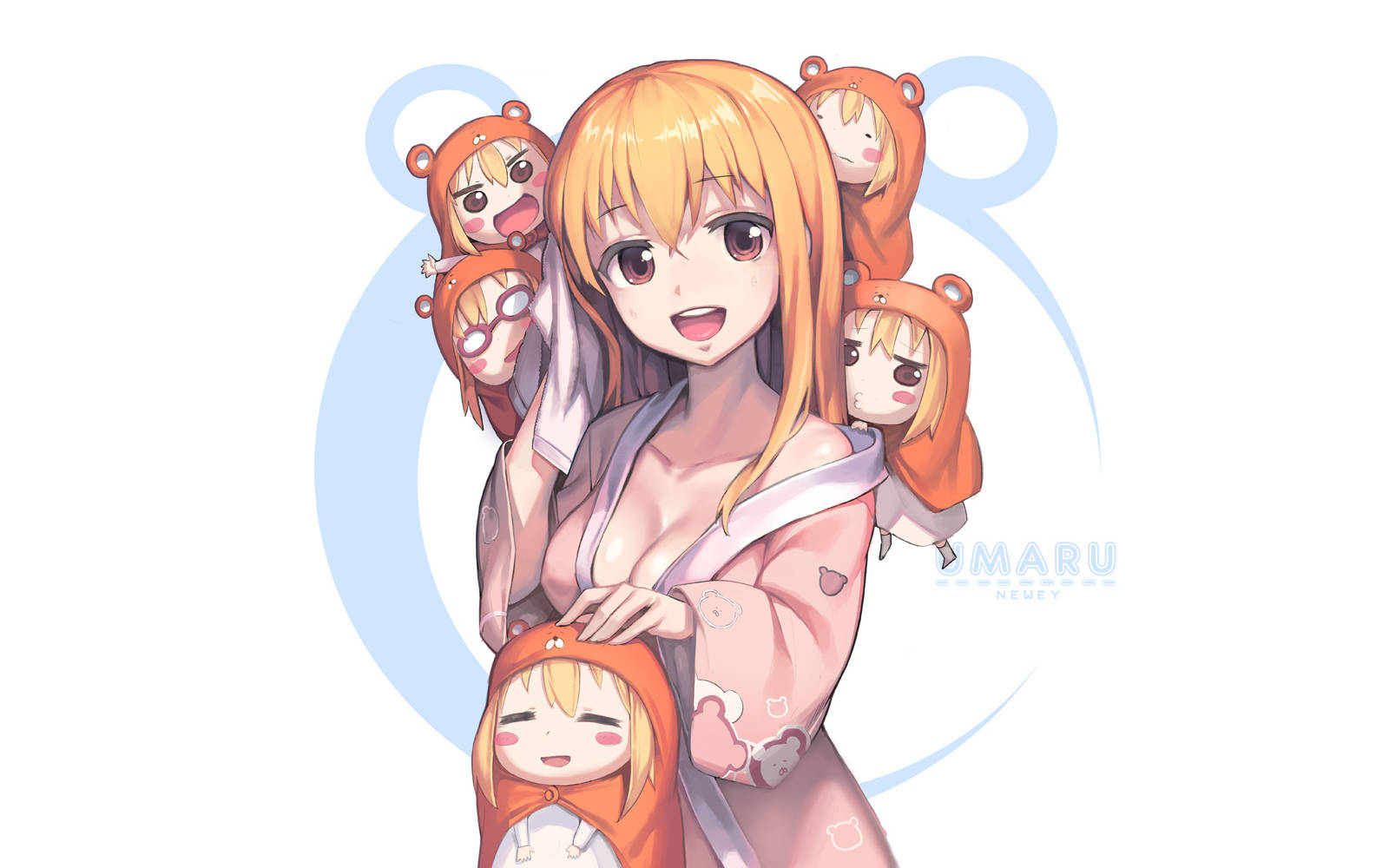 Umaru Doma With Cute Chibis Background