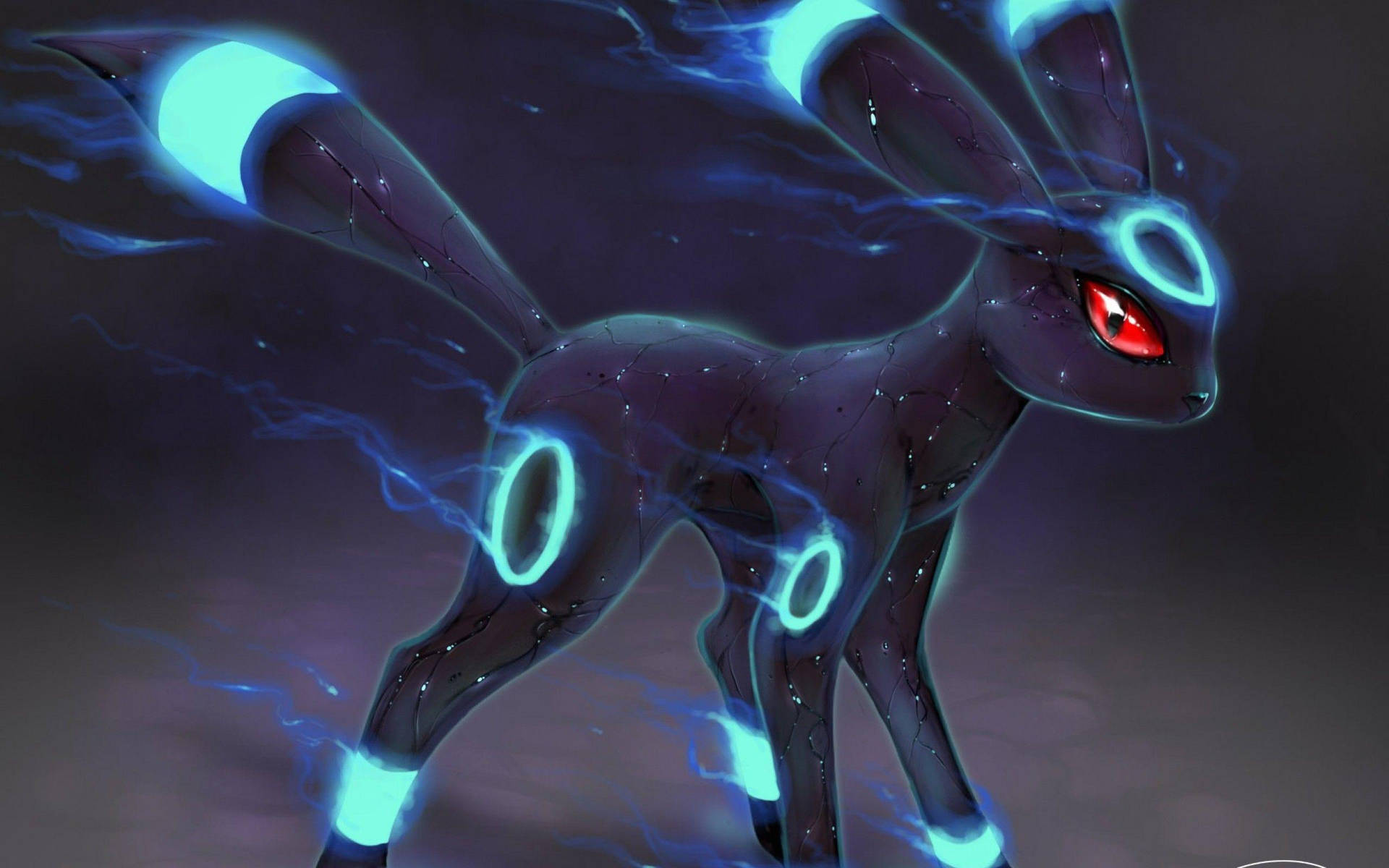 Umbreon Blue Lights Art