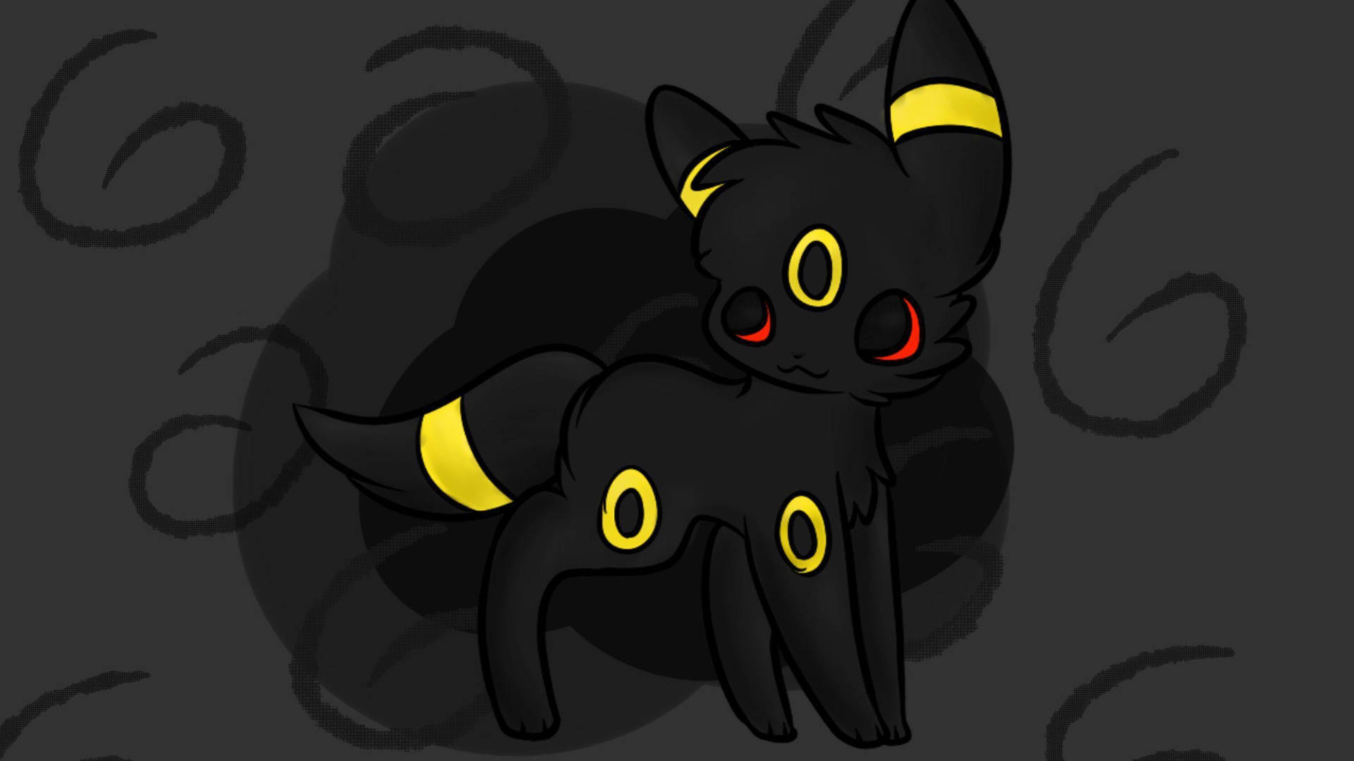 Umbreon Cute Black Art