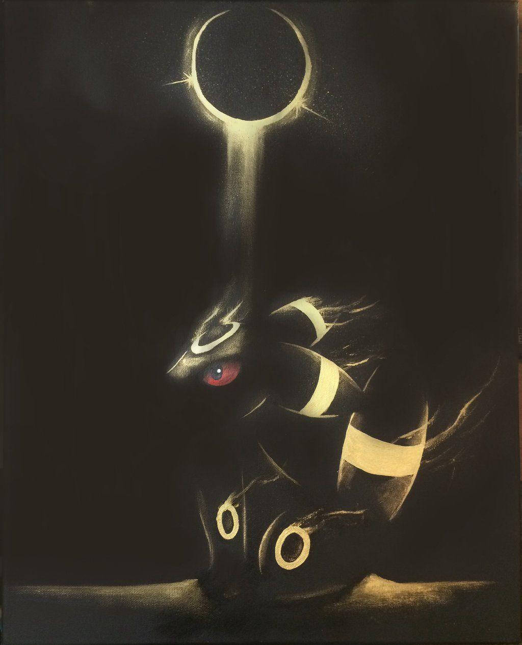 Umbreon With Glowing Moon