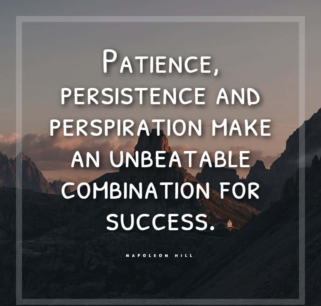 Unbeatable Combination For Success_ Quote Background
