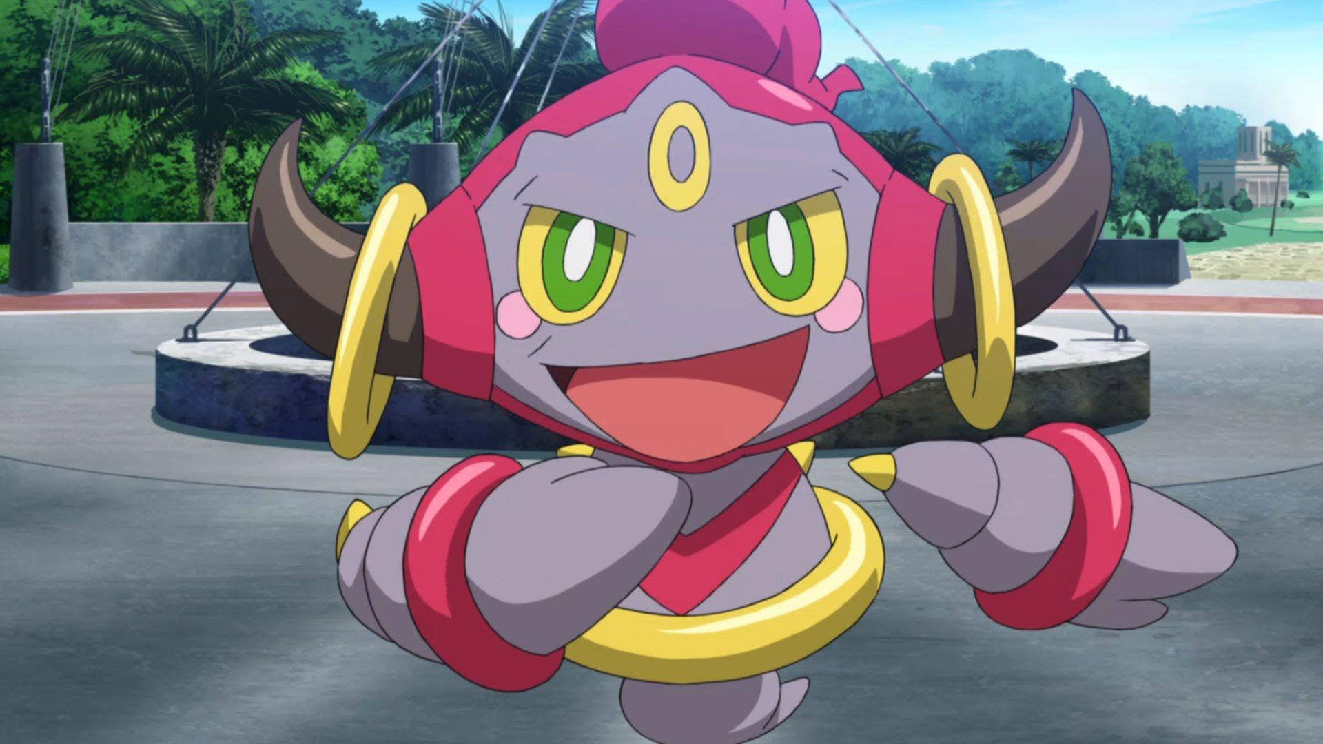 Unbound Hoopa From Anime Background