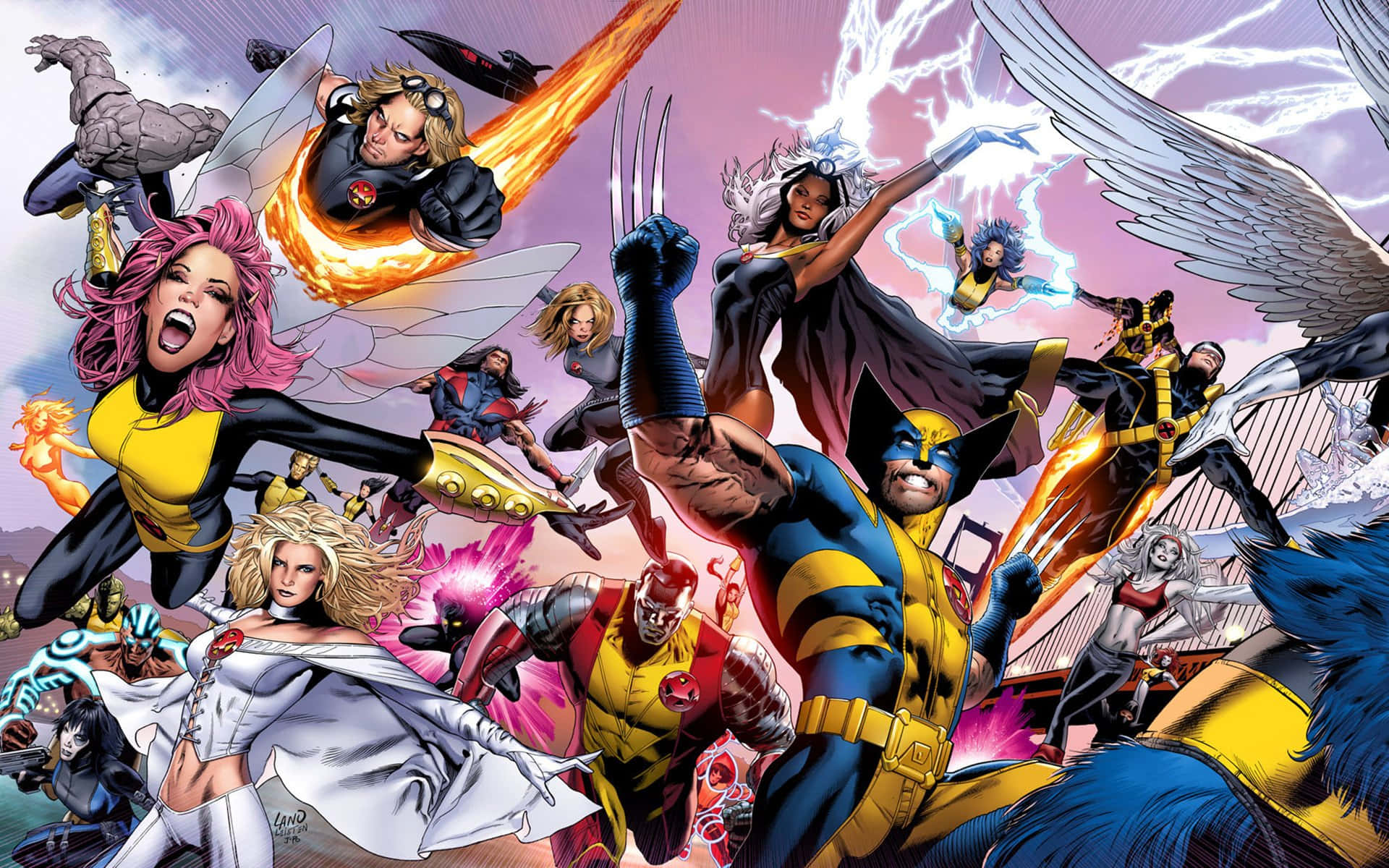 Uncanny X-men In San Francisco Background