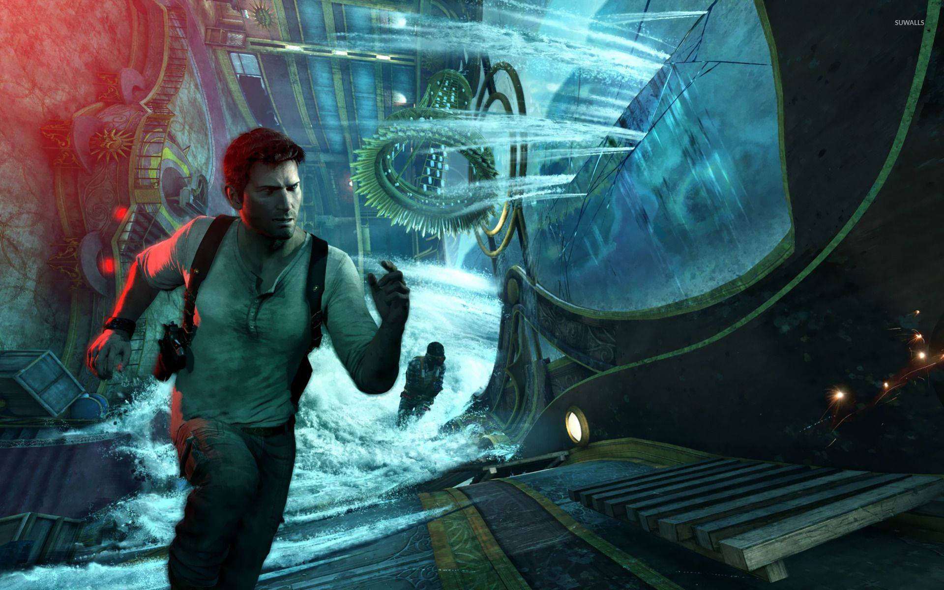 Uncharted Nathan In Flooded Ship