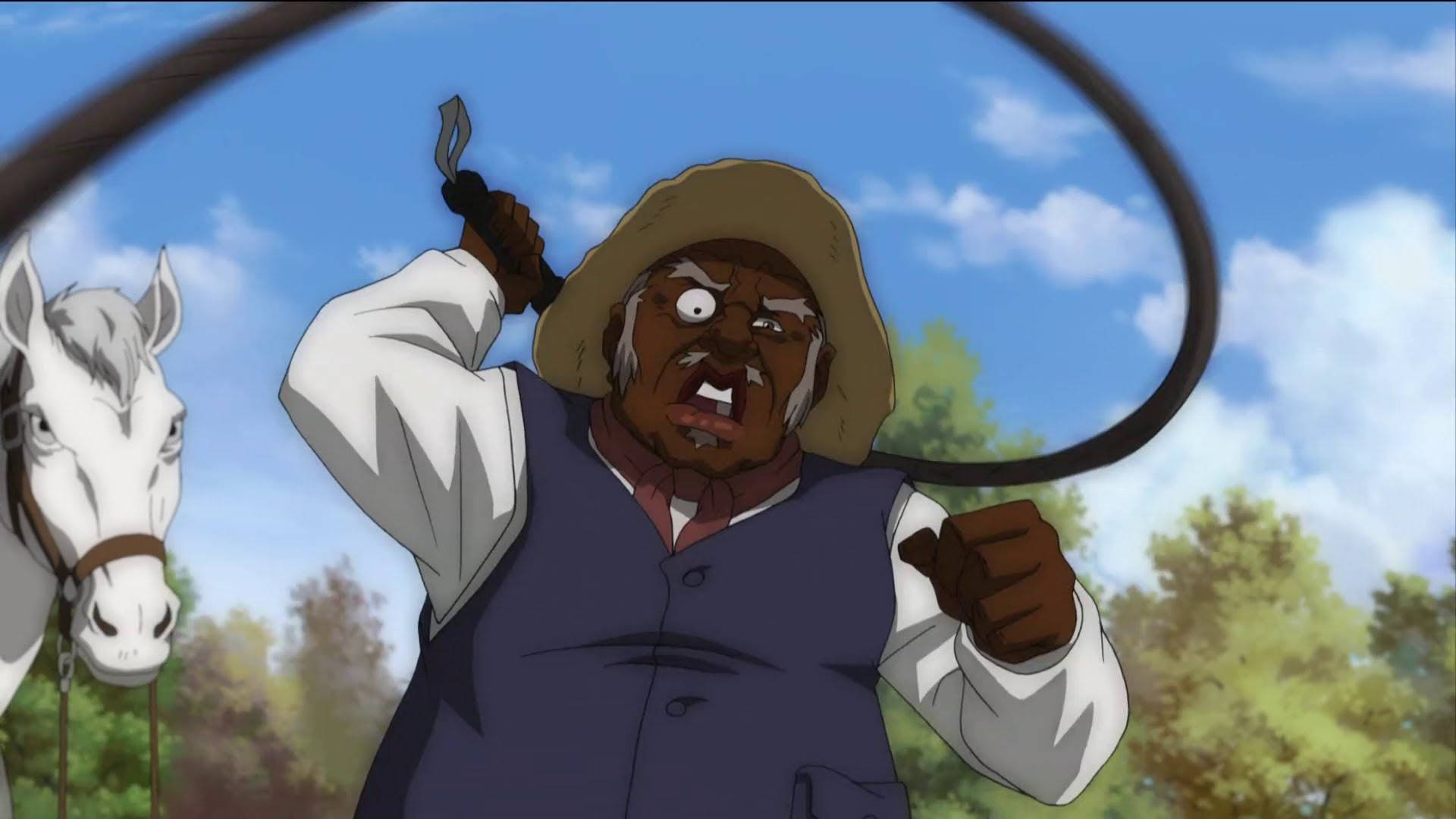 Uncle Ruckus With A Whip Boondocks Hd Background