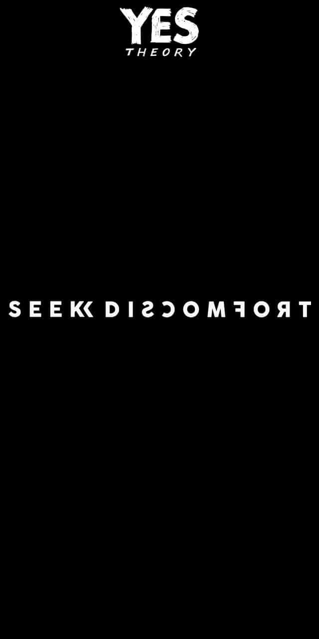 Uncomfortable On Black Background