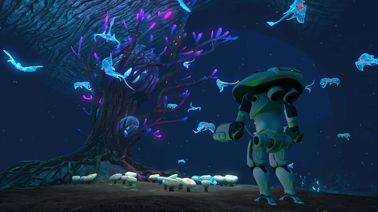 Uncover The Secrets Of Underwater Adventure In Subnautica 4k Background