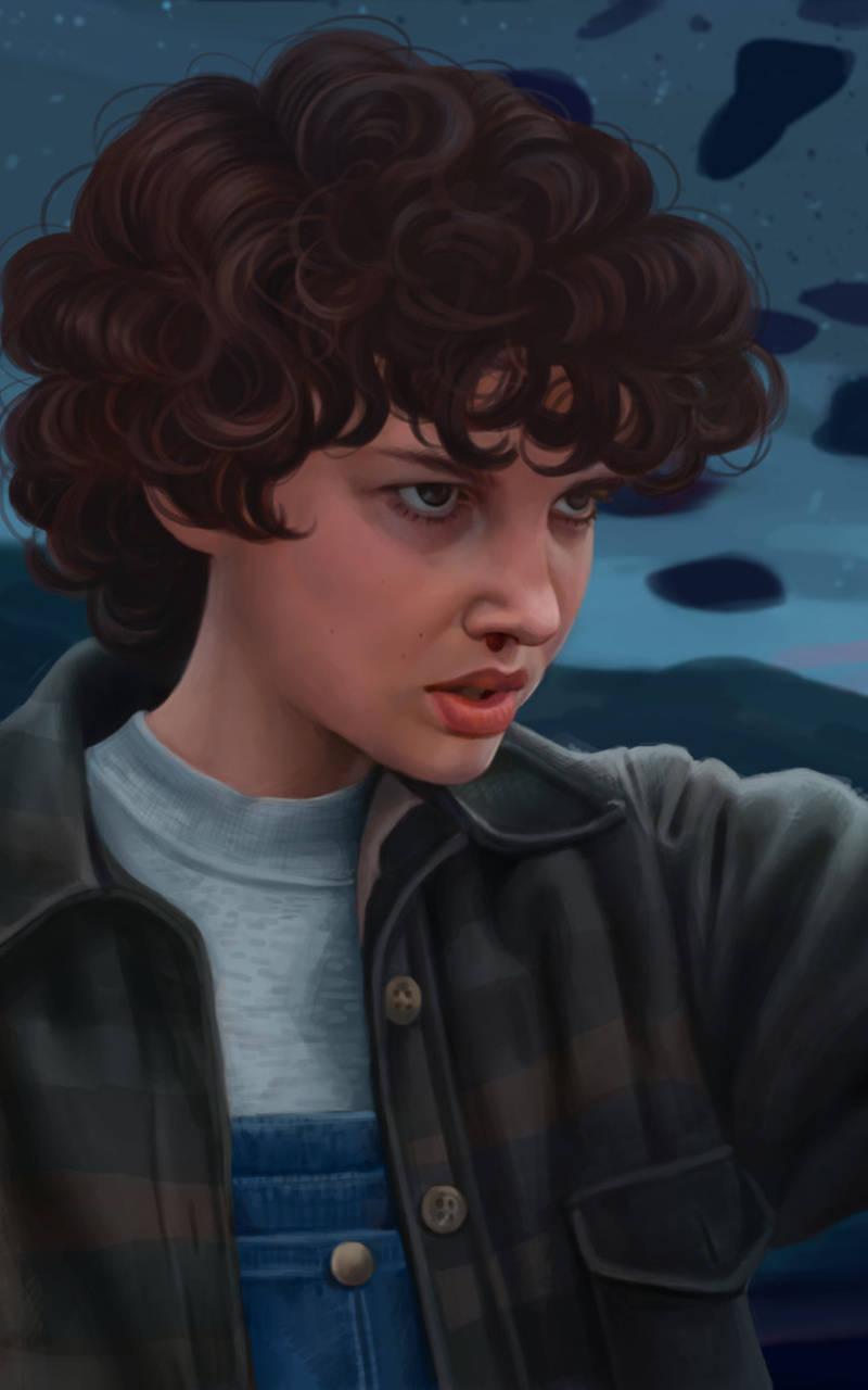 Uncovering A Hidden Adventure - Eleven From Stranger Things Background