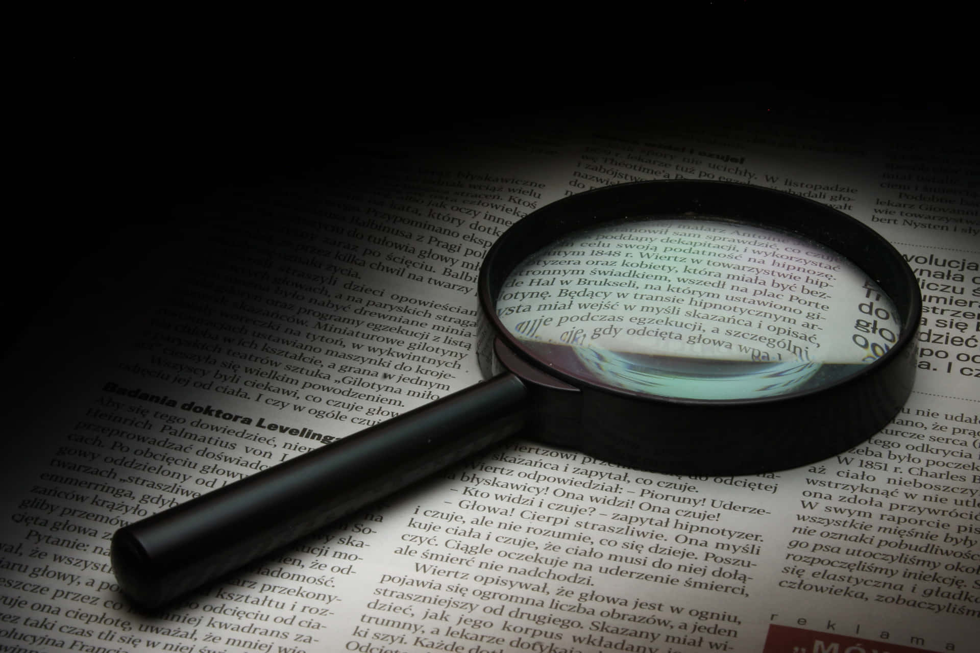 Uncovering Secrets With A Magnifying Glass Background