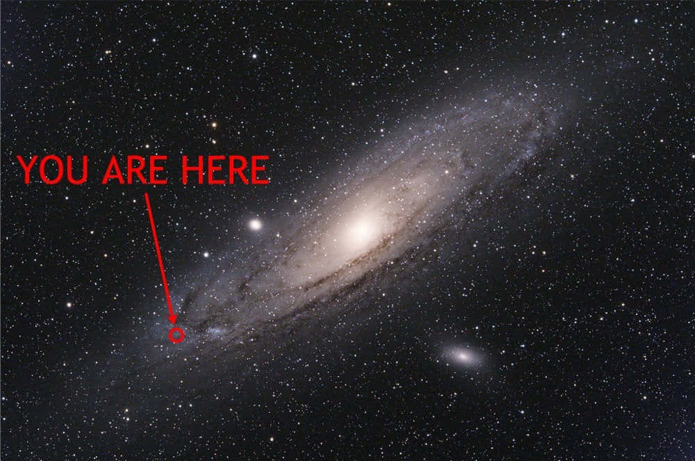 Uncovering The Wonders Of The You Are Here Galaxy Background