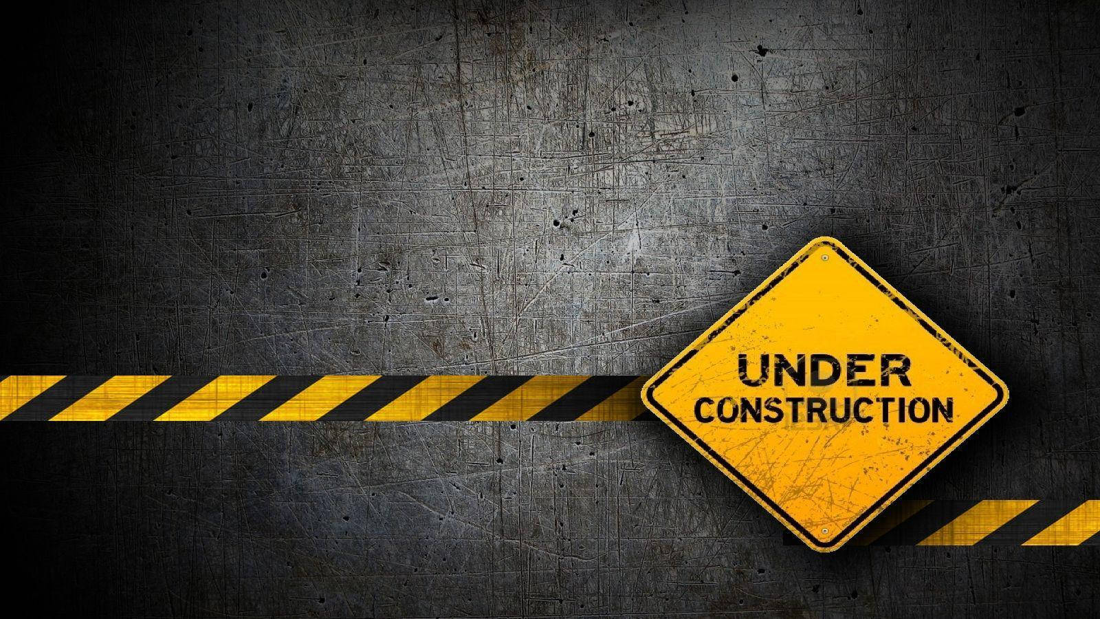 Under-construction Sign Background