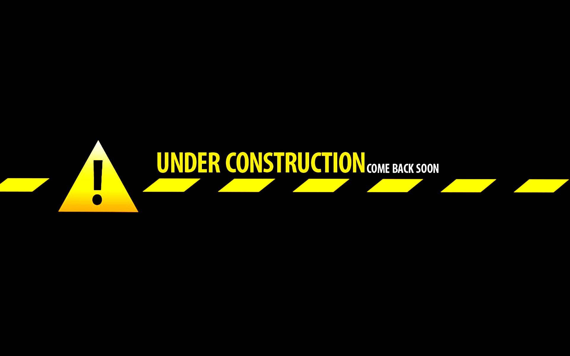 Under Construction Sign Maintenance Background