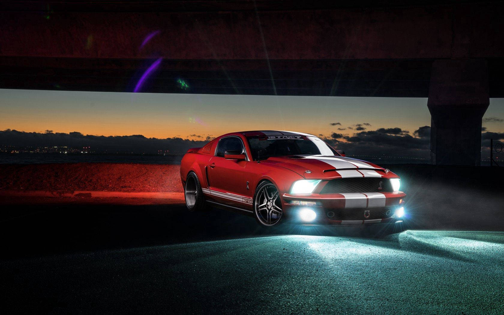 Under The Bridge Ford Shelby Mustang Background