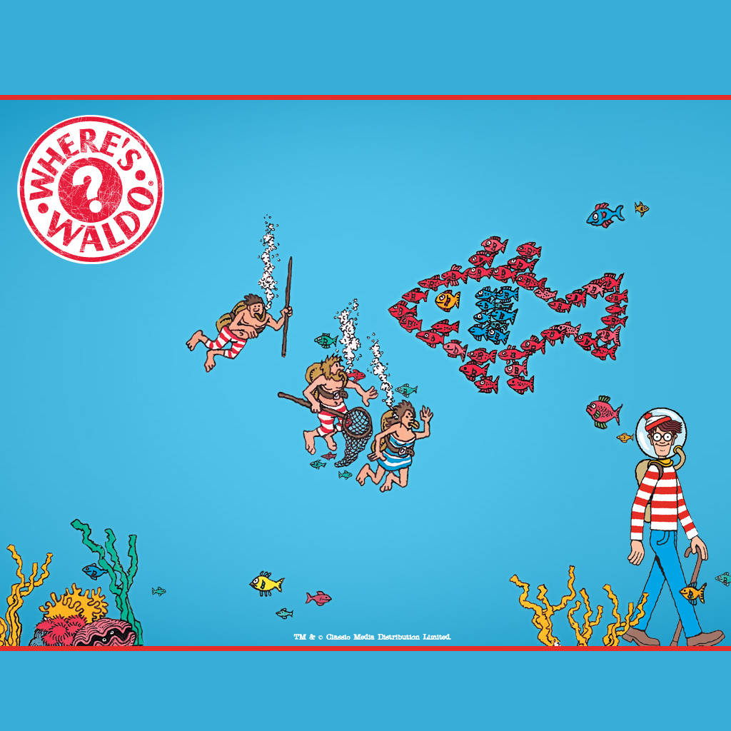 Under The Sea Adventure With Waldo Background