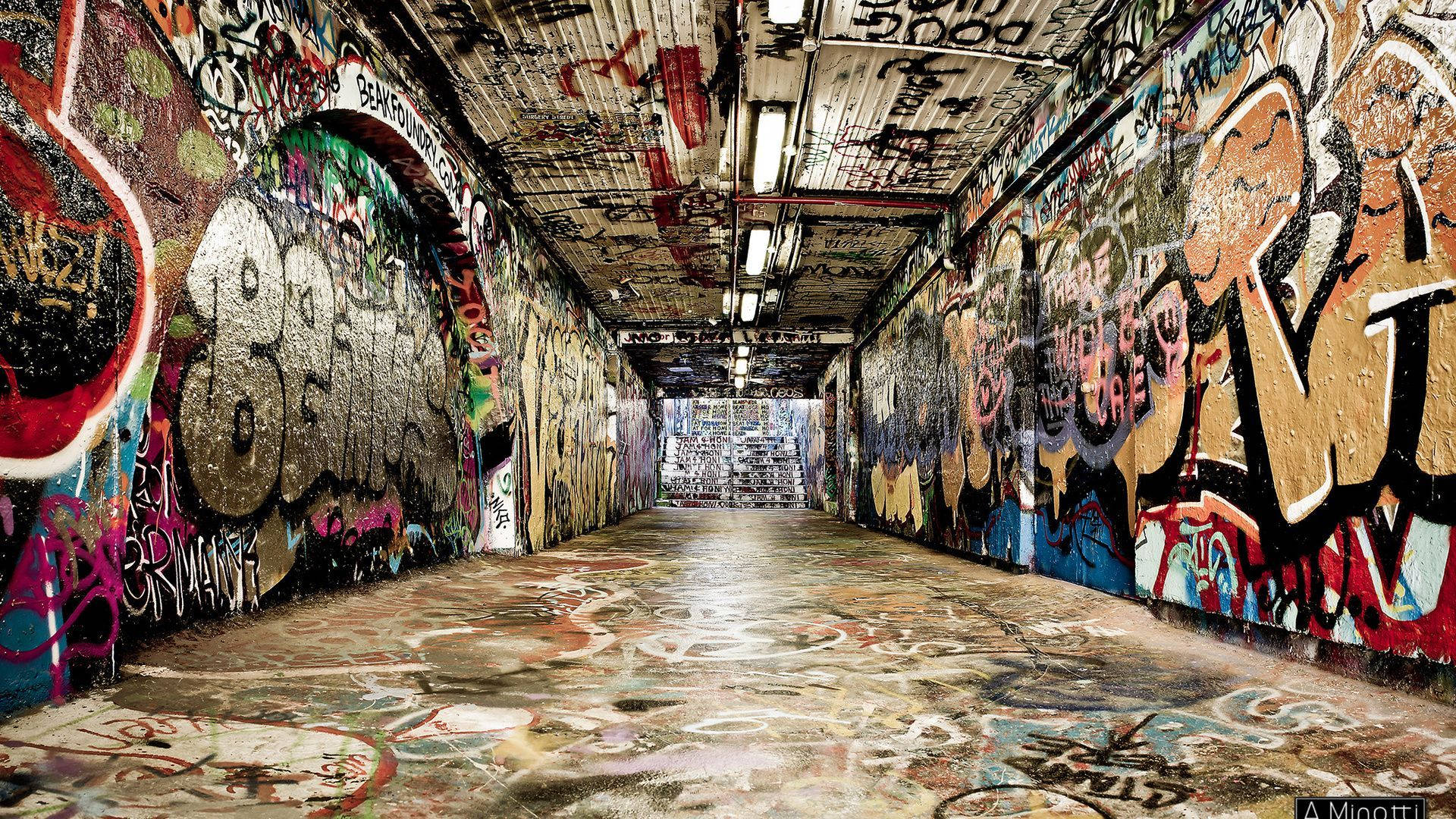 Underground Hip Hop Graffiti Background