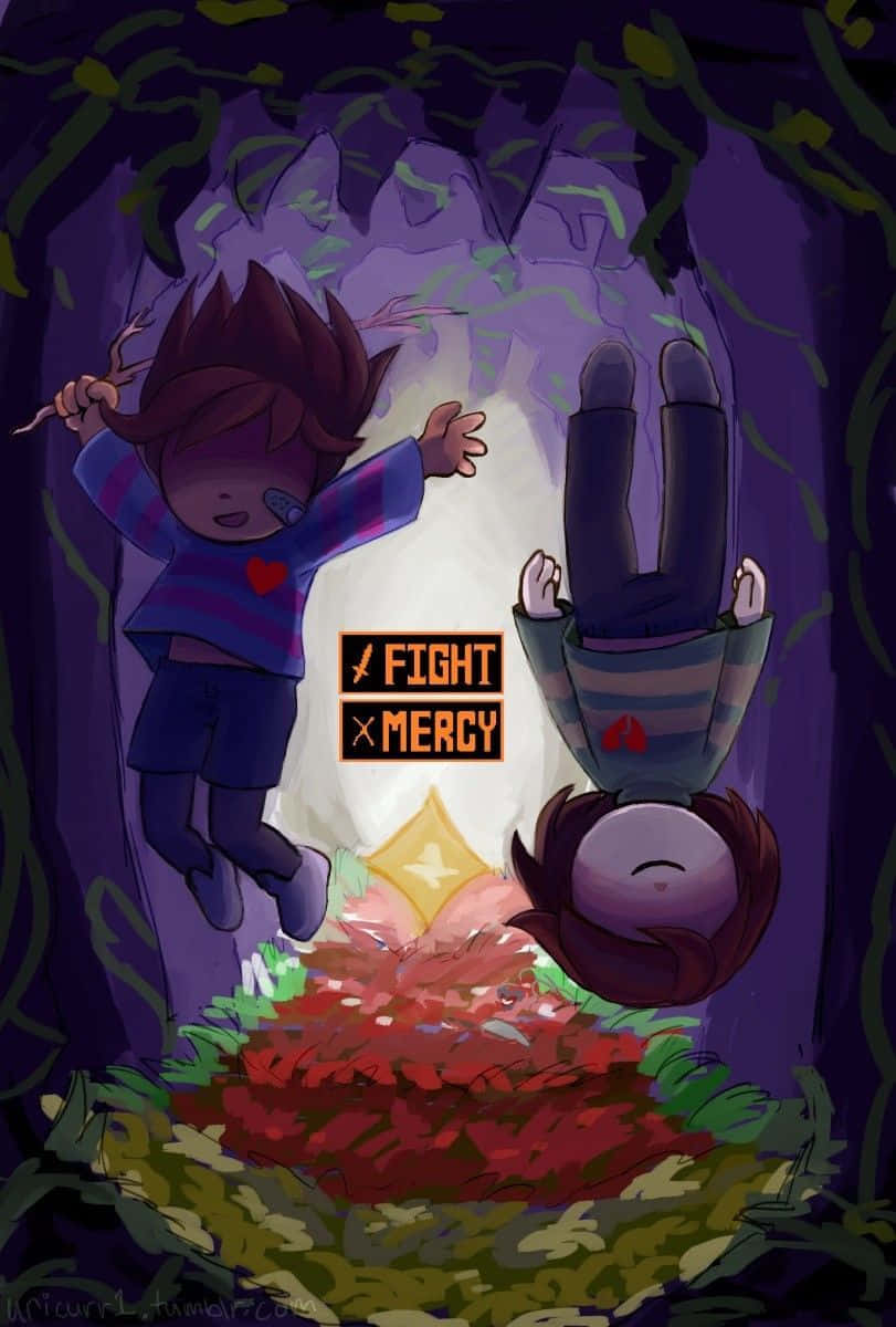 Undertale Frisk Fight Mercy Background