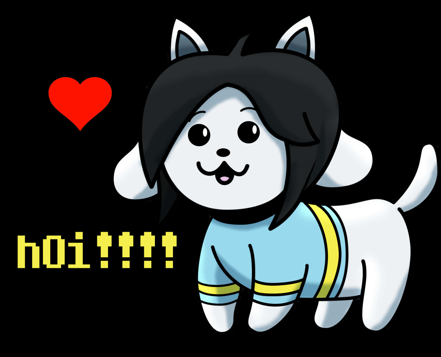 Undertale's Emotional Support Temmie Background