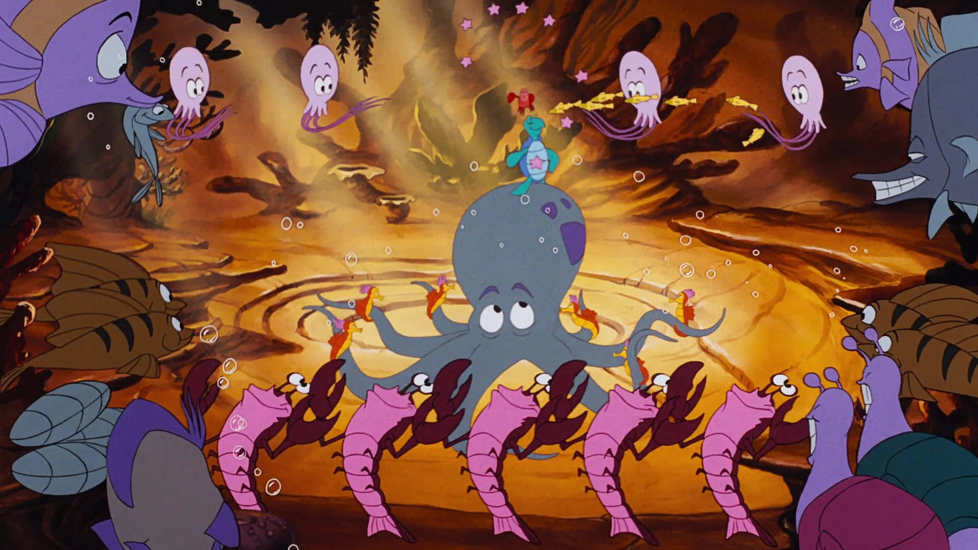 Underwater_ Animated_ Musical_ Scene Background