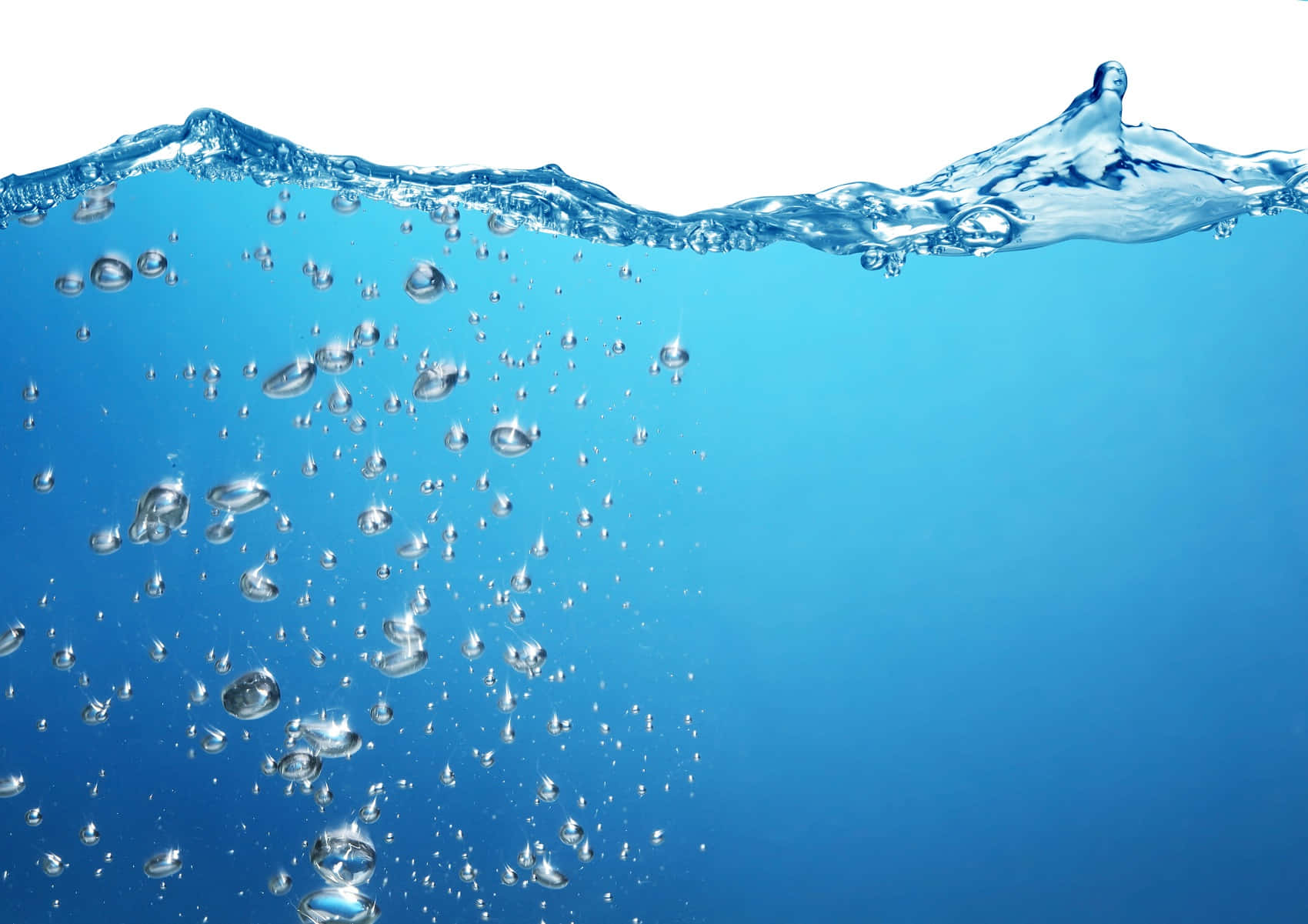 Underwater Bubbles Clear Blue Sea.jpg Background