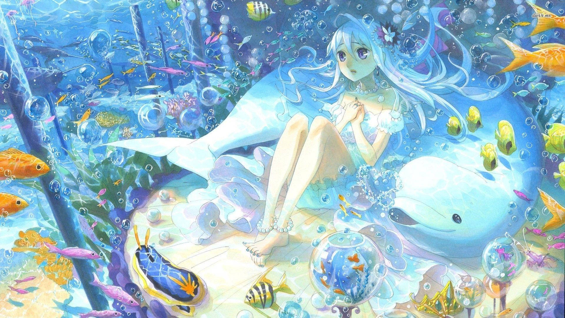 Underwater Ecchi Anime Character